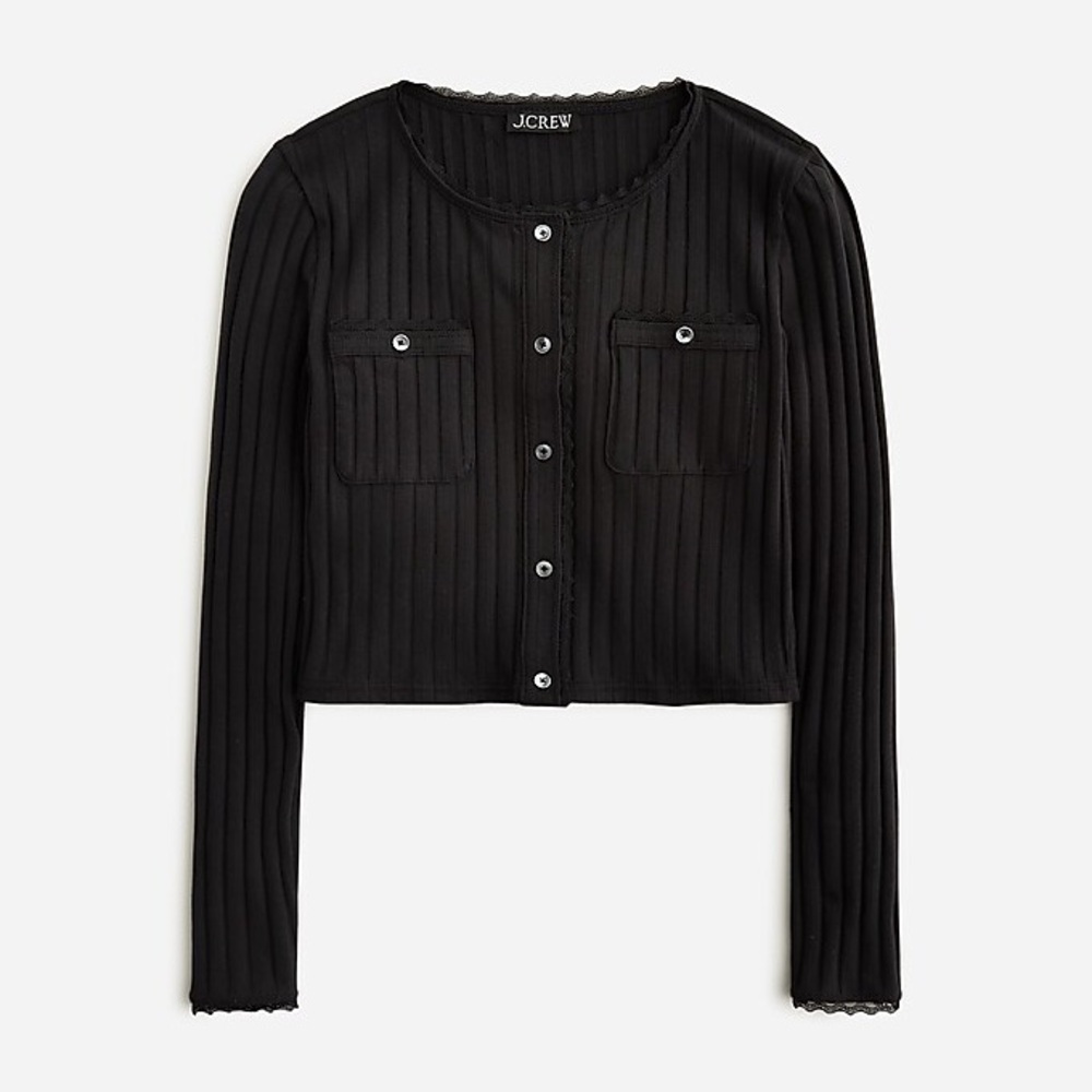 J. Crew Pointelle cardigan